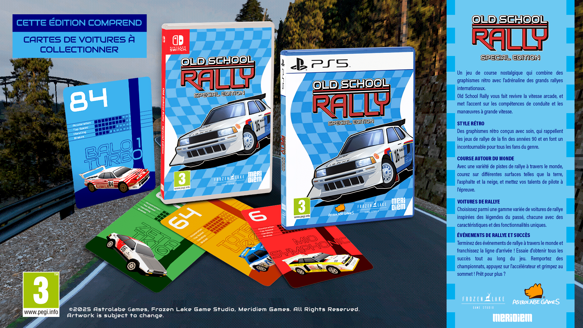Old School Rally Special Edition SWITCH - Jeux Vidéo Physique - Meridiem - Shop Just for Games