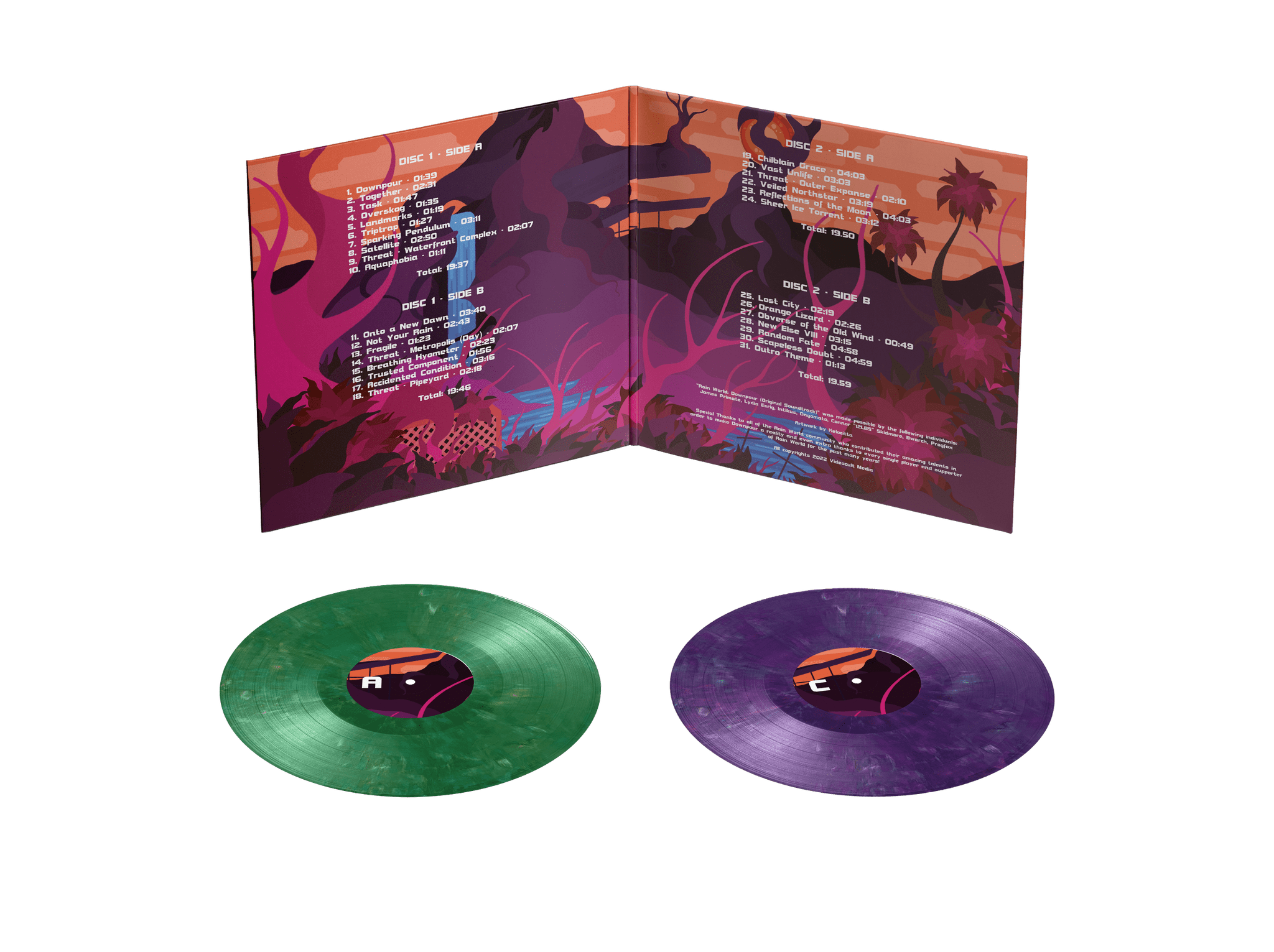 Rain World: Downpour - 2LP - Vinyles - Black Screen Records - Shop Just for Games