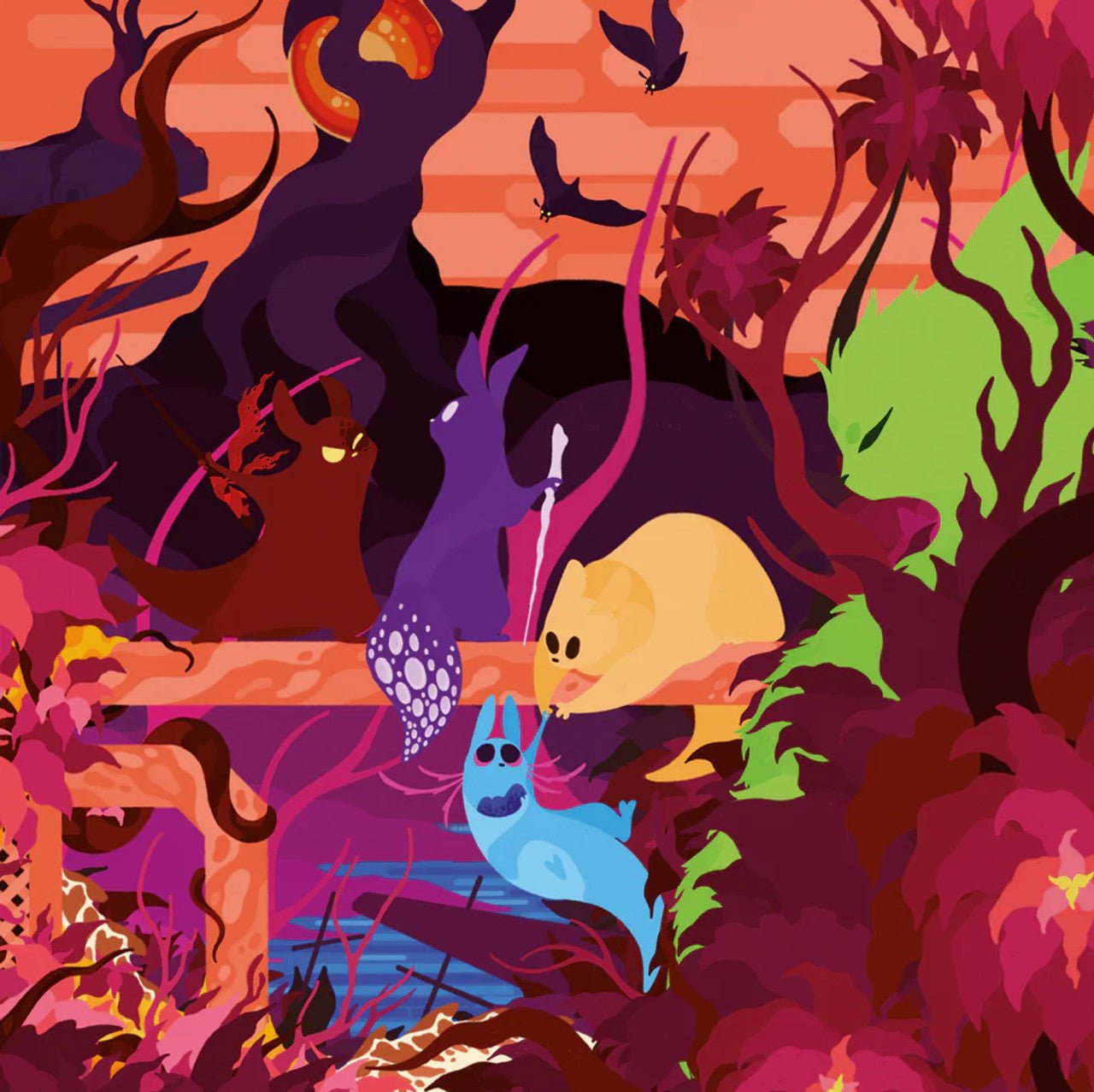 Rain World: Downpour - 2LP - Vinyles - Black Screen Records - Shop Just for Games