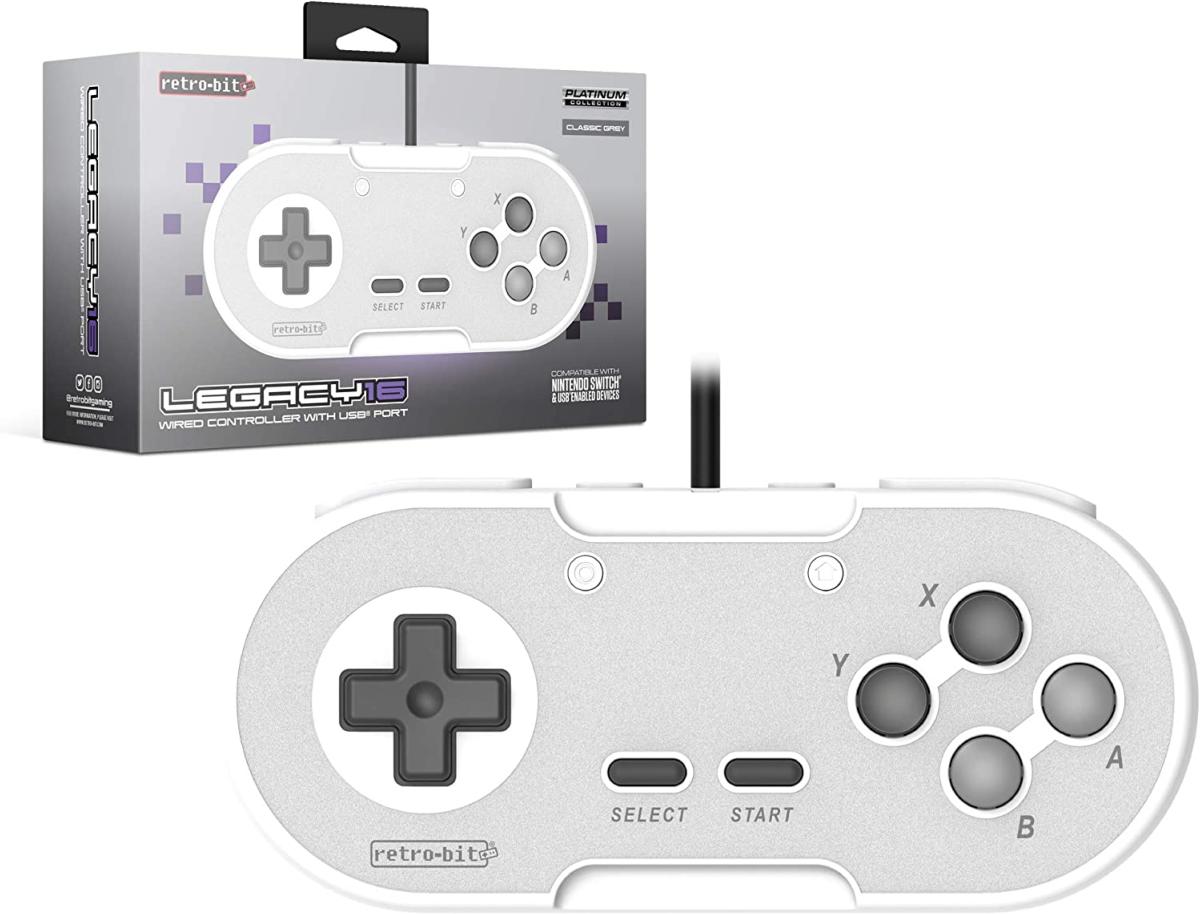 Retro - Bit Legacy 16 USB pad Grey - Manettes - retro - bit - Shop Just for Games