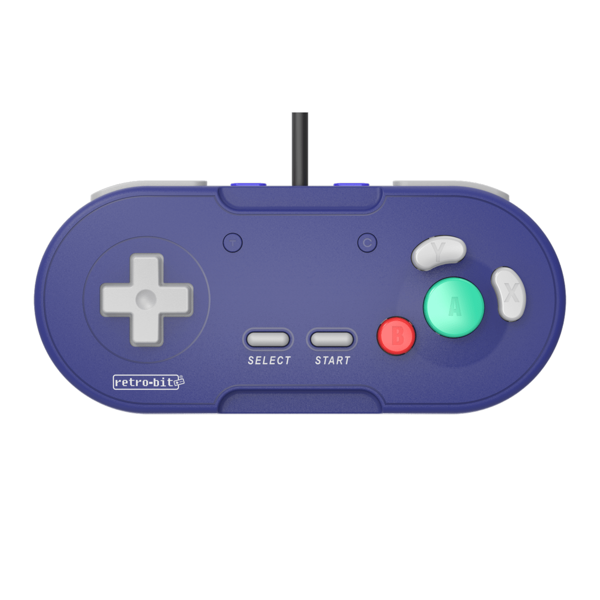 Retrobit - LegacyGC Manette Filaire pour Nintendo Gamecube Indigo Blue - Connexion d'origine - Manettes - retro - bit - Shop Just for Games