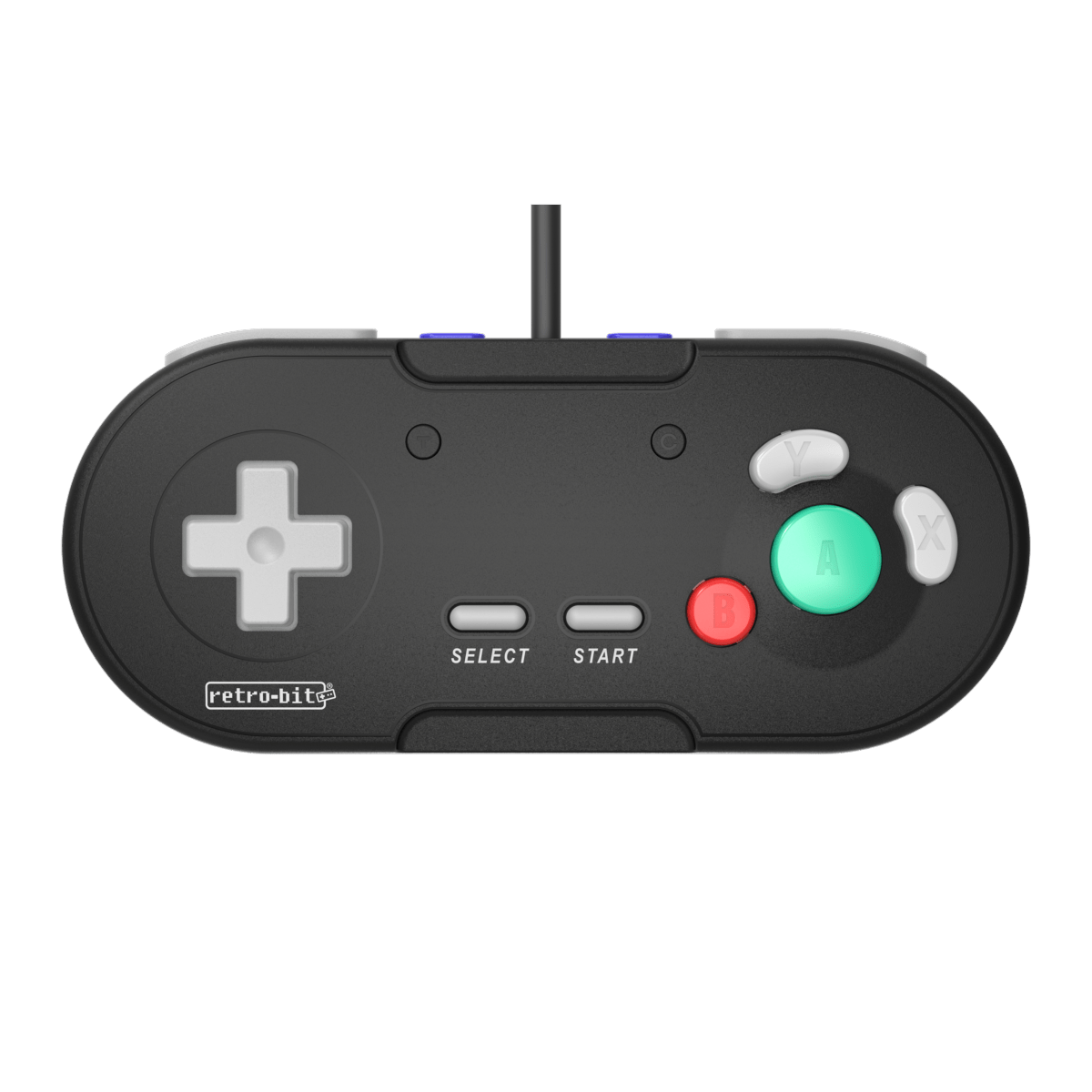 Retrobit - LegacyGC Manette Filaire pour Nintendo Gamecube Jet Black - Connexion d'origine - Manettes - retro - bit - Shop Just for Games