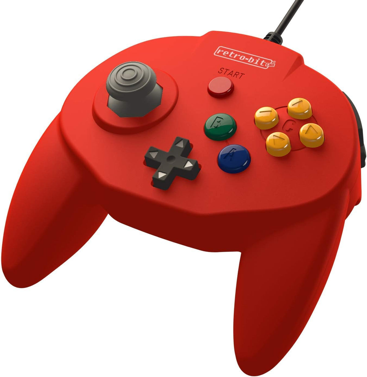 Retrobit - Tribute 64 USB Wired Controller - Red - Manettes - retro-bit - Shop Just for Games