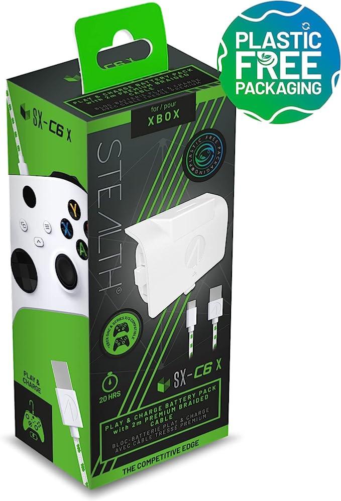 Stealth SX - C6 X Single Play & Change Battery Pack pour Xbox “ Blanc - Câbles et Chargeurs - Stealth - Shop Just for Games