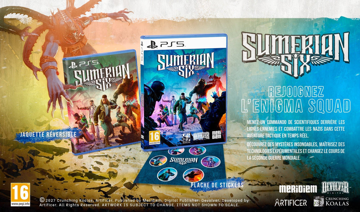 SUMERIAN SIX Playstation 5 - Jeux Vidéo Physique - Meridiem - Shop Just for Games