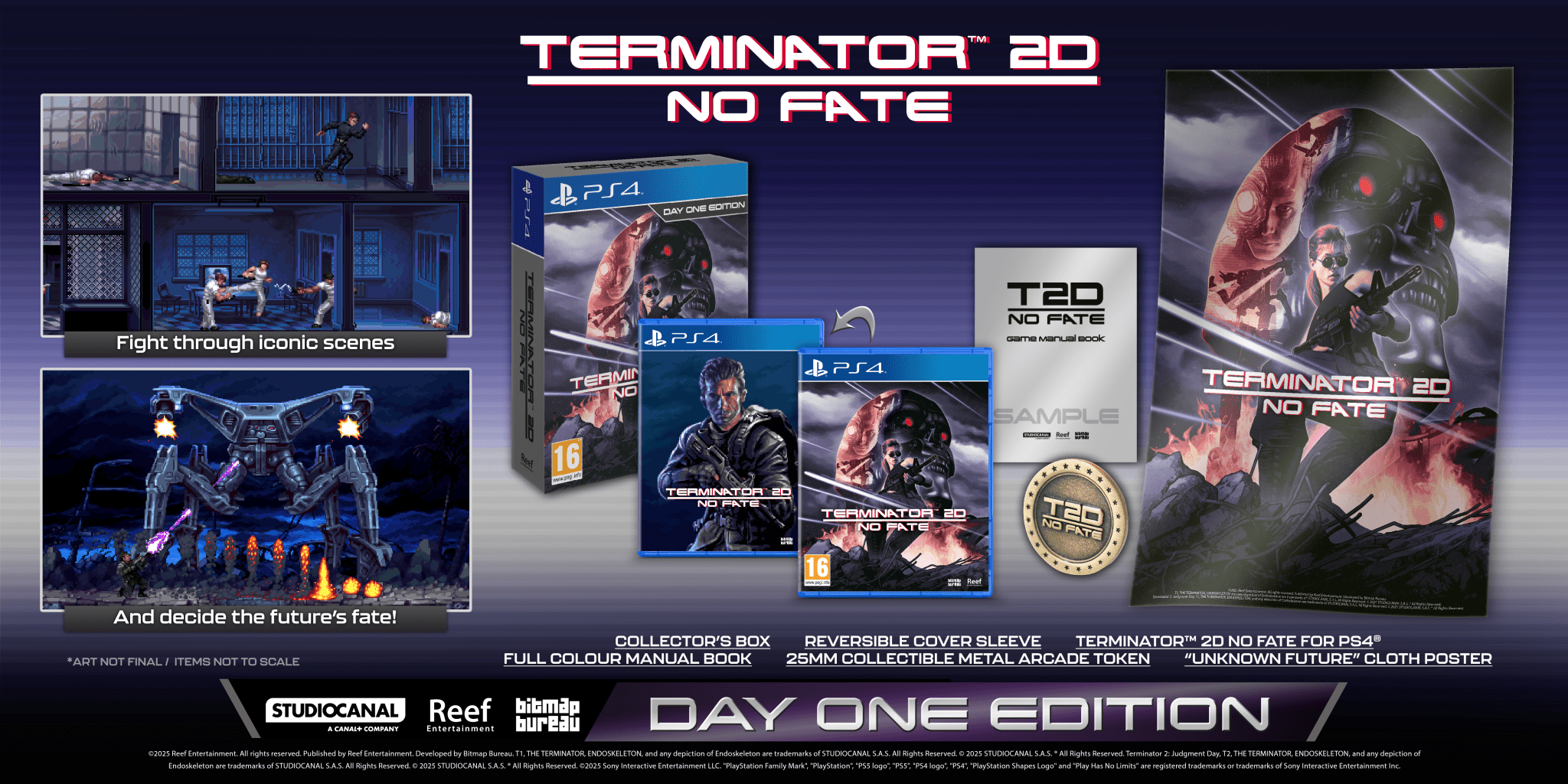 Terminator 2D No Fate Day - One Edition PS4 - Jeux Vidéo Physique - Reef Entertainment - Shop Just for Games
