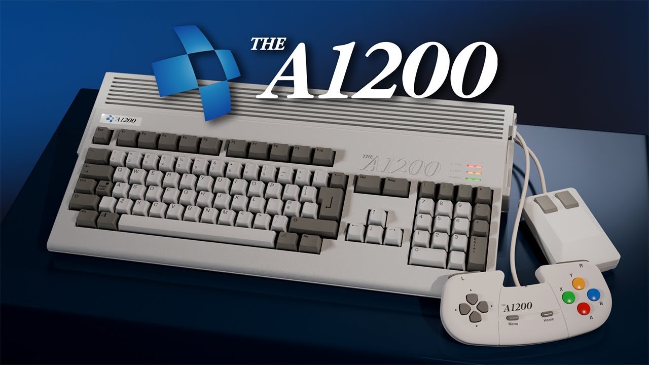 The A 1200 - Amiga 1200 +25 Jeux - Clavier Full Size, Souris et Manette inclus - Console - Retro Games - Shop Just for Games