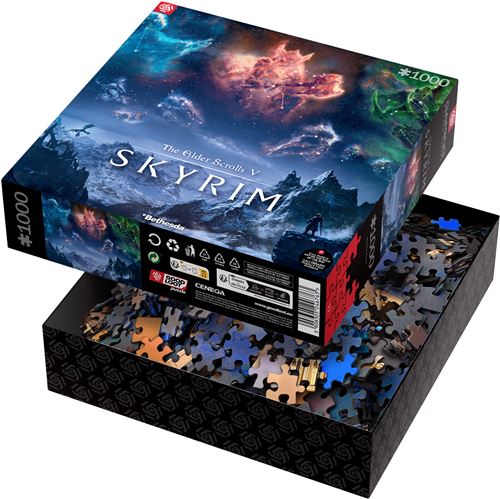 The Elder Scrolls V Skyrim Puzzle 1000 pièces - Puzzles - CENEGA - Shop Just for Games