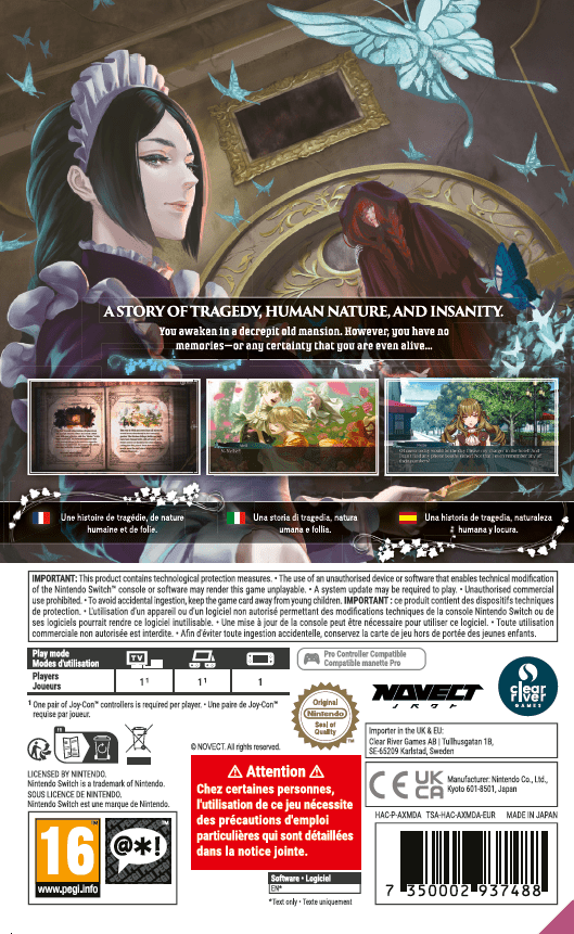 The House in Fata Morgana: Dreams of the Revenants Edition Switch - Jeux Vidéo Physique - Clear River Games - Shop Just for Games