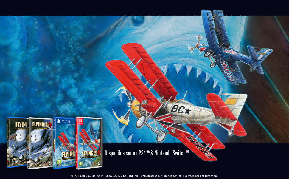 Toaplan Arcade Garage: Flying Fire Shark !!! PS4 - Jeux Vidéo Physique - Clear River Games - Shop Just for Games