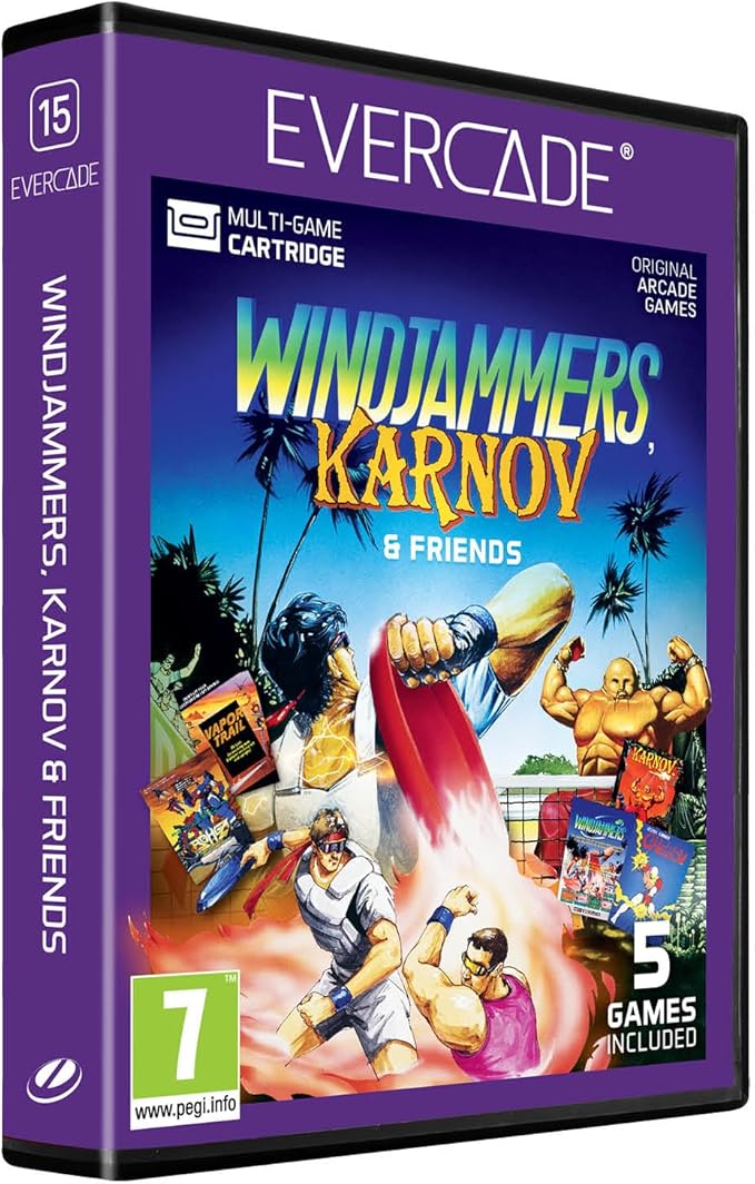 Blaze Evercade - Windjammers, Karnov & Friends - Cartouche Evercade n°15 - Jeux Rétro - Evercade - Shop Just for Games