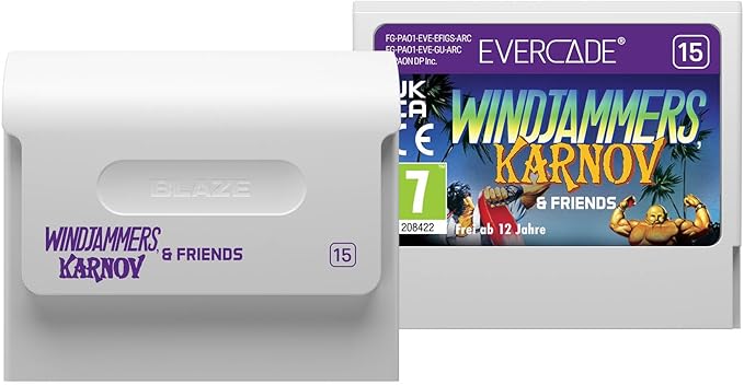 Blaze Evercade - Windjammers, Karnov & Friends - Cartouche Evercade n°15 - Jeux Rétro - Evercade - Shop Just for Games