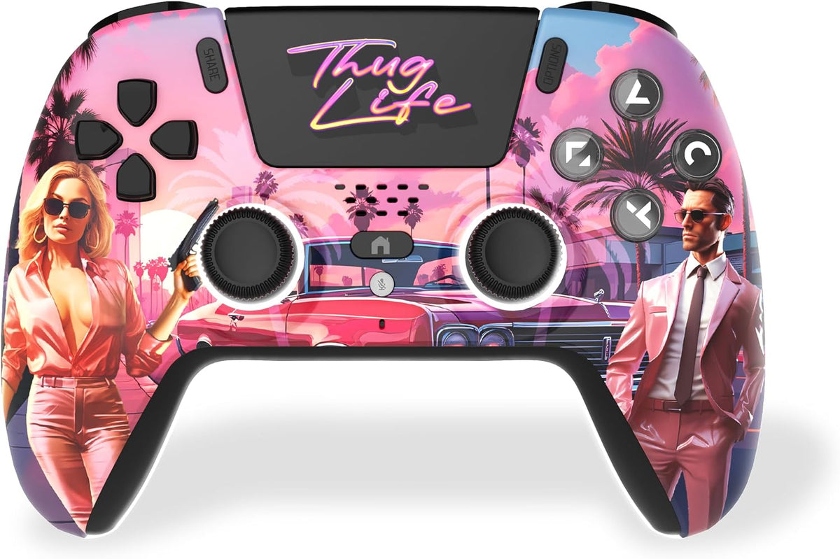 LED Bluetooth Controller for PS5 - Thug Life