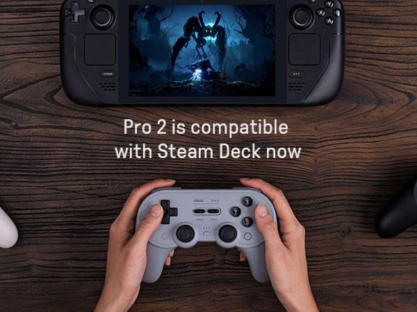 8BitDo PRO 2 Gamepad Hall Effect - Gray New Edition - Manettes - 8Bitdo - Shop Just for Games