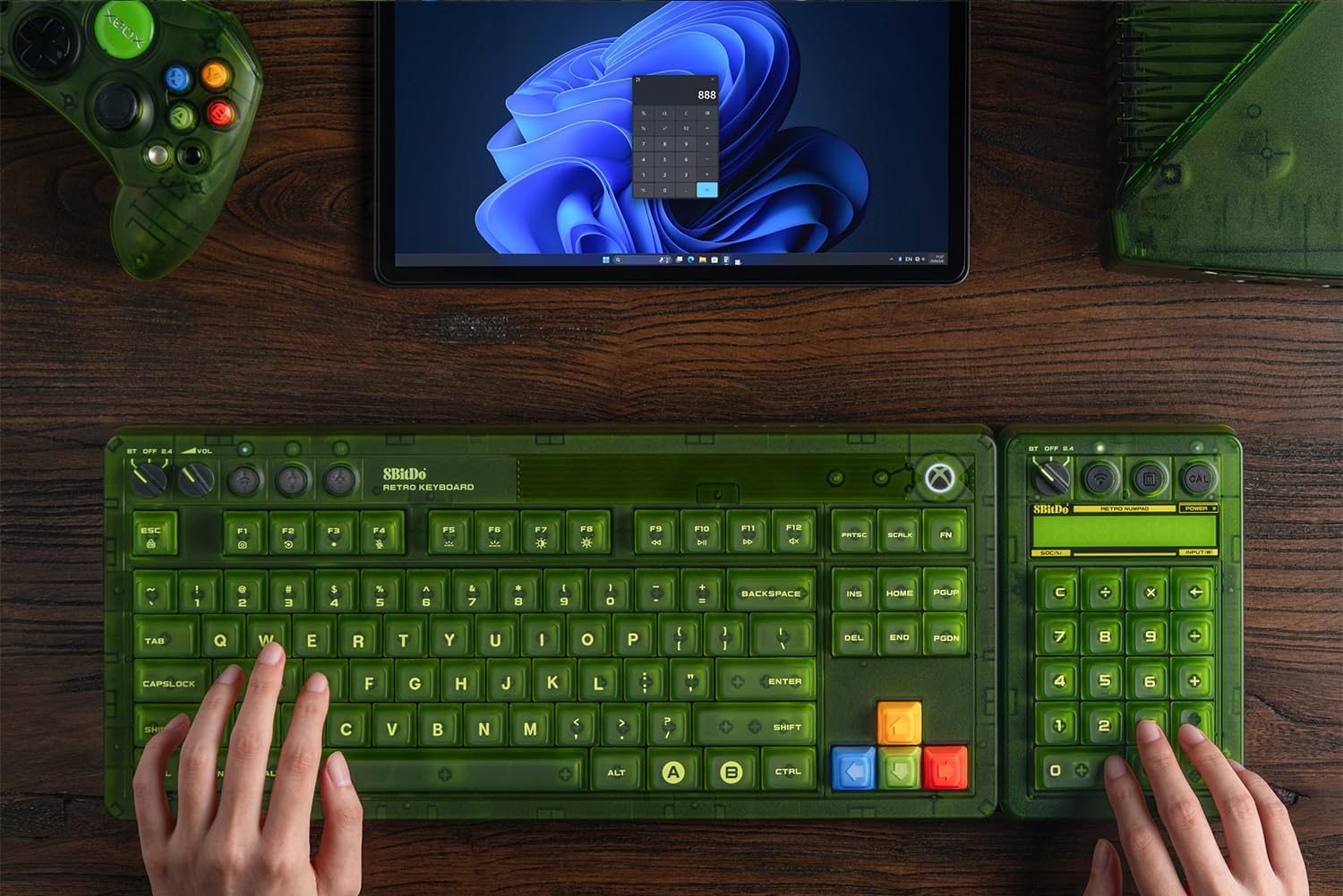 8BitDo Retro 18 Mechanical Numpad Xbox Edition - Claviers - 8Bitdo - Shop Just for Games