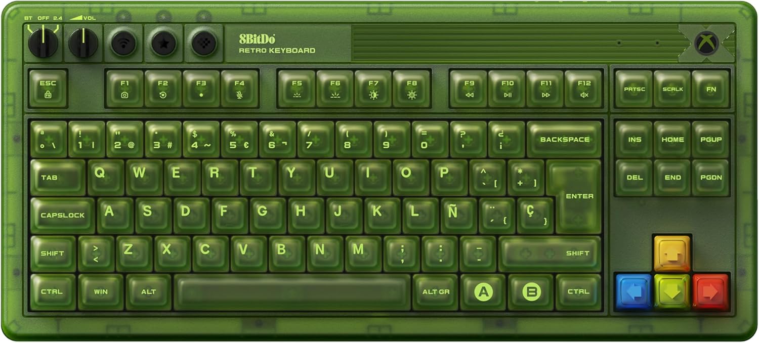 8BitDo Retro Mechanical Azerty Keyboard Xbox Edition - Claviers - 8Bitdo - Shop Just for Games