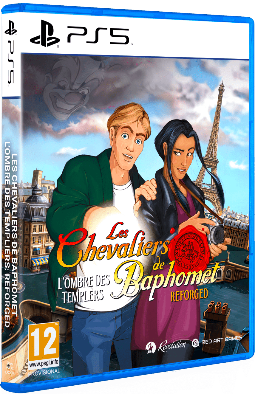 Les Chevaliers de Baphomet - L'ombre des templiers : Reforged PS5 - Jeux Vidéo Physique - Red Art Games - Shop Just for Games