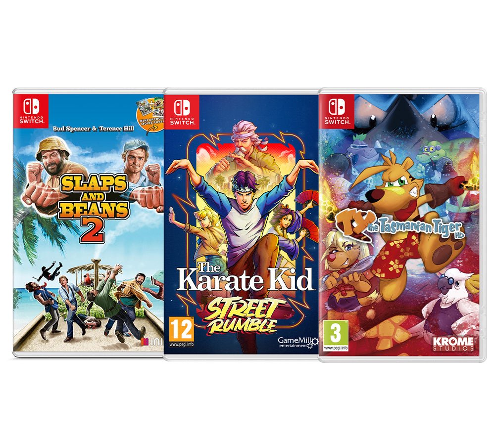Bundle Karate Kid + Bud Spencer & Terence + Ty the Tasmanian Tiger - Jeux Vidéo Physique - Shop Just for Games - Shop Just for Games