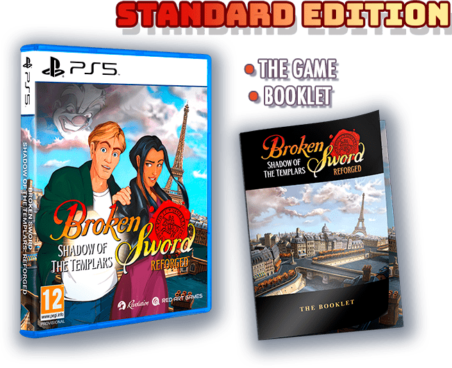 Les Chevaliers de Baphomet - L'ombre des templiers : Reforged PS5 - Jeux Vidéo Physique - Red Art Games - Shop Just for Games