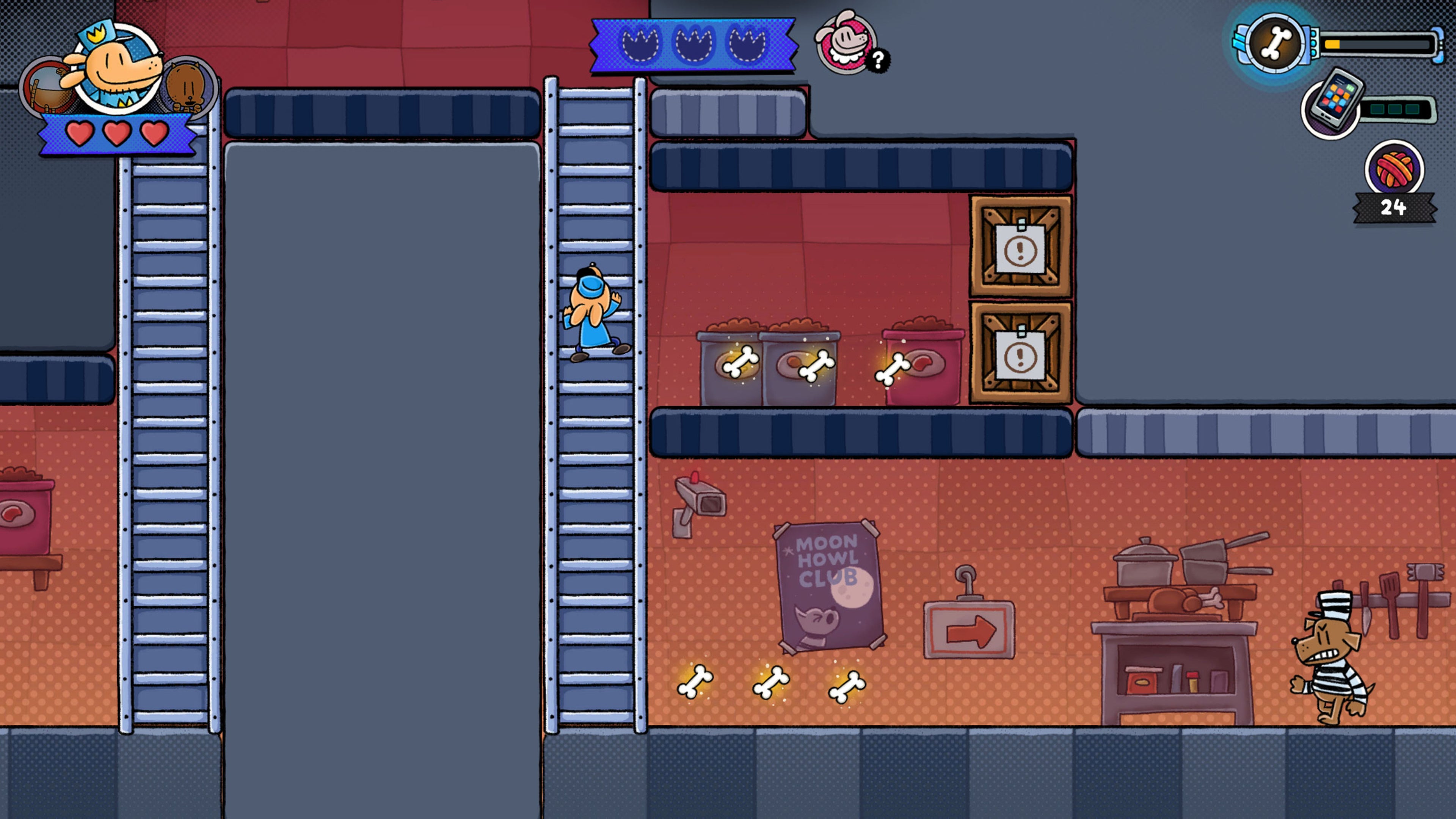 Dog Man Bark in Action Nintendo Switch