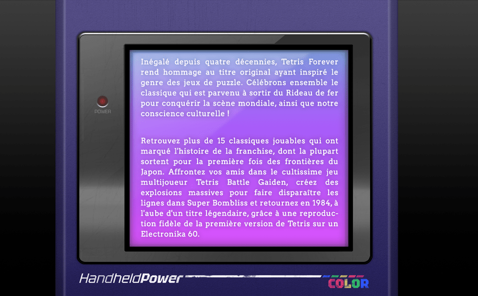 Tetris Forever Limited Edition SWITCH - Jeux Vidéo Physique - Clear River Games - Shop Just for Games