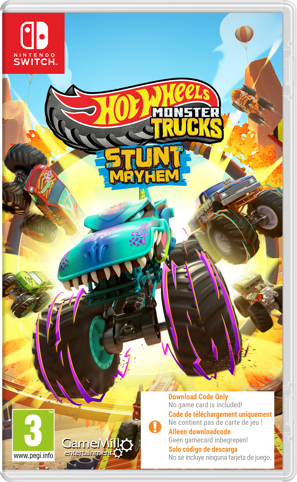 Hot Wheels Monster Truck Stunt Mayhem Nintendo Switch (Download Code)