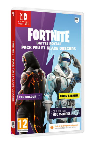 FORTNITE Dark Fire & Ice Pack Nintendo Switch - 1000 V-Bucks inclu