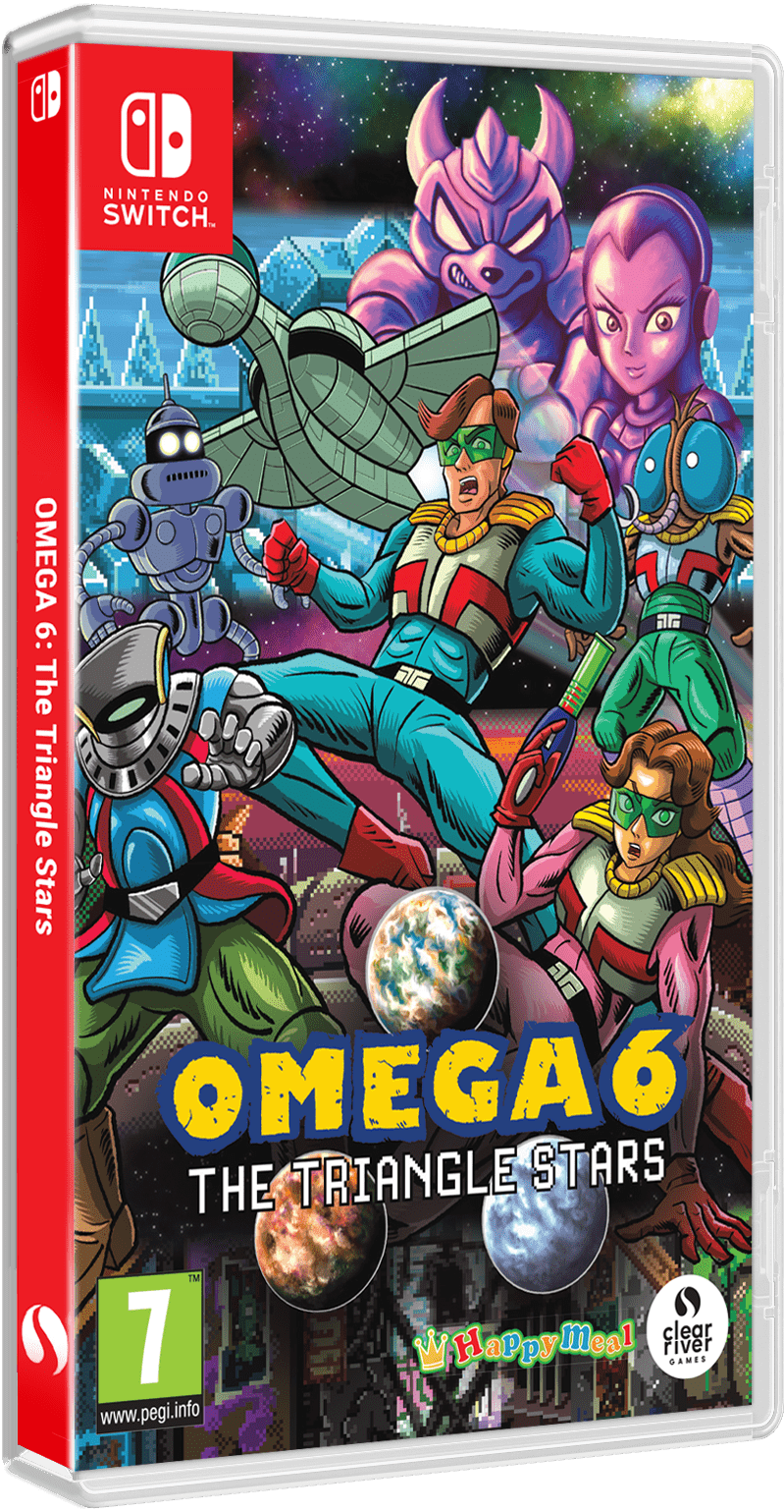 OMEGA 6 The Triangle Stars Nintendo Switch - Jeux Vidéo Physique - Clear River Games - Shop Just for Games