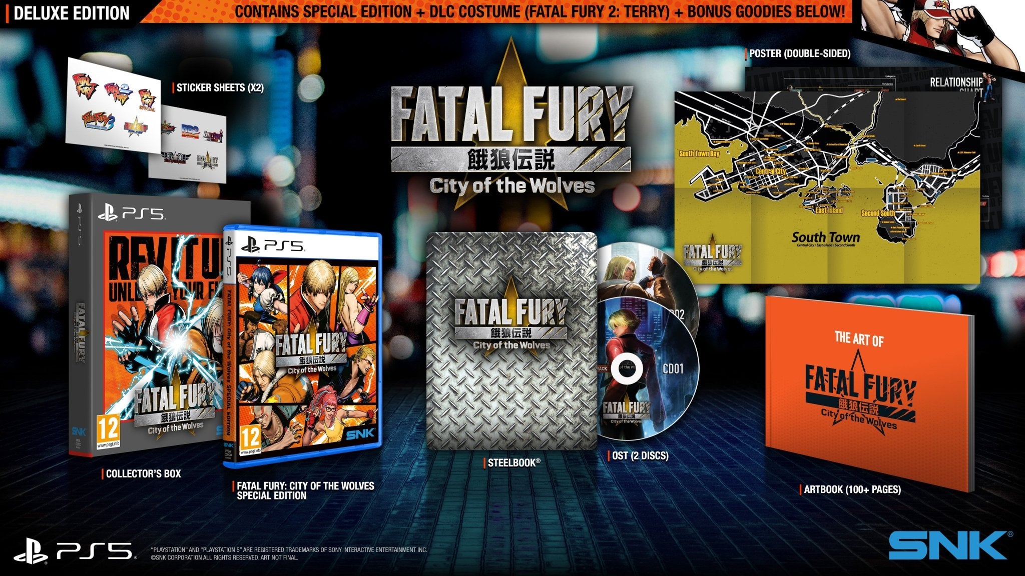 FATAL FURY City of the Wolves Deluxe Edition PS5 - Jeux Vidéo Physique - SNK - Shop Just for Games