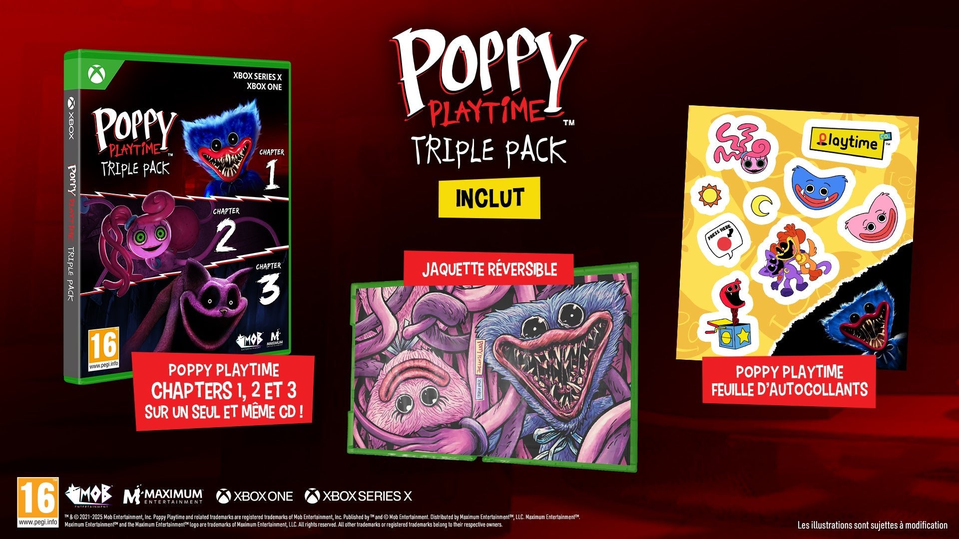 Poppy Playtime Triple Pack Xbox Series X / Xbox One - Jeux Vidéo Physique - Maximum Entertainment - Shop Just for Games