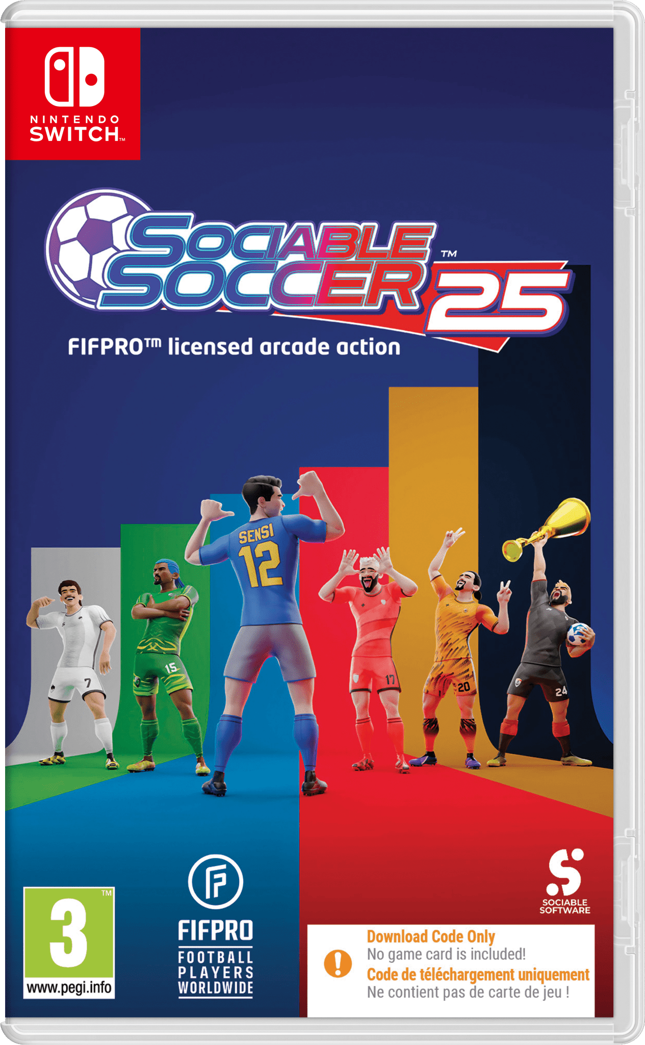 Sociable Soccer 25 Nintendo SWITCH (Code de Téléchargement) - Jeux Vidéo Code de Téléchargement - CONTACT SALES - Shop Just for Games