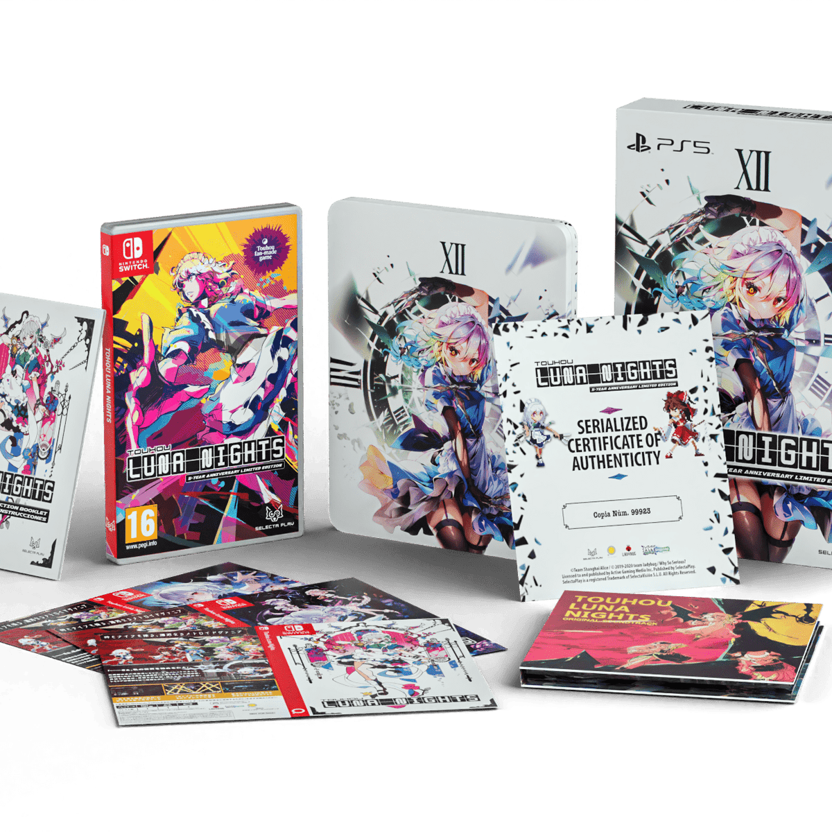 Touhou Luna Nights 5 Year Anniversary Limited Edition SWITCH