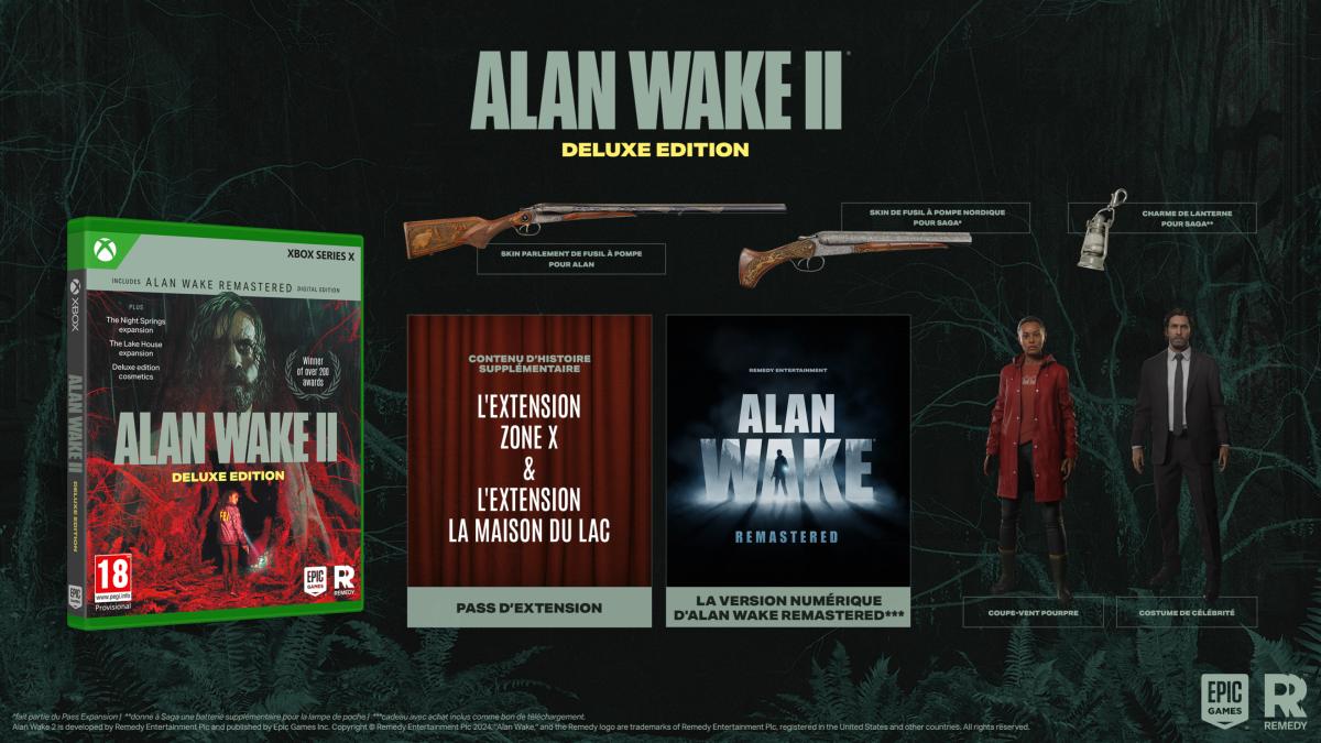 Alan Wake 2 Deluxe Edition Xbox Series X - Jeux Vidéo Physique - REMEDY - Shop Just for Games