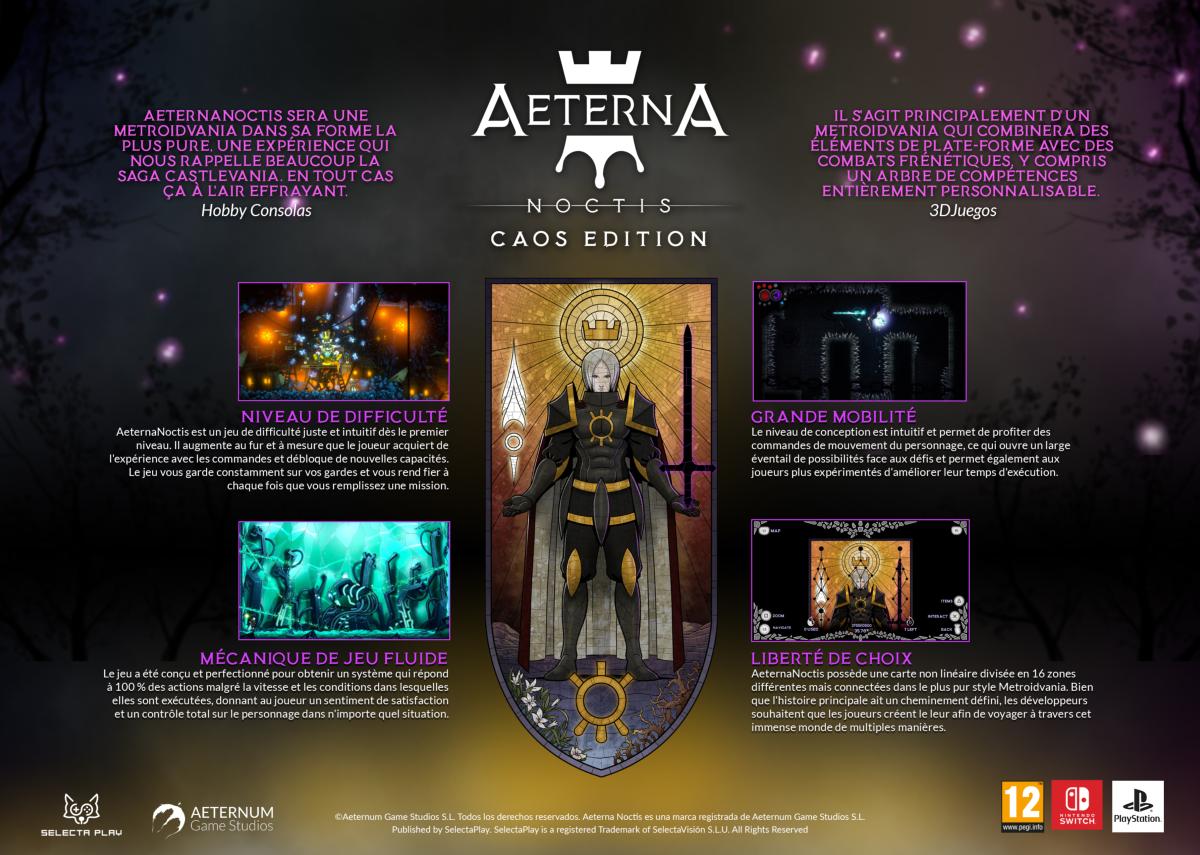 Aeterna Noctis CAOS Edition PS4 - Jeux Vidéo Physique - SELECTA PLAY - Shop Just for Games