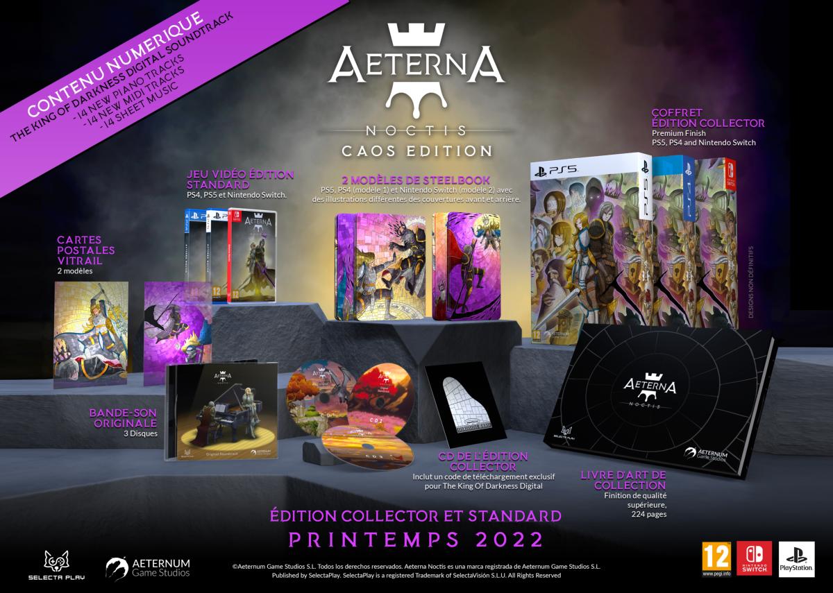 Aeterna Noctis CAOS Edition PS4 - Jeux Vidéo Physique - SELECTA PLAY - Shop Just for Games