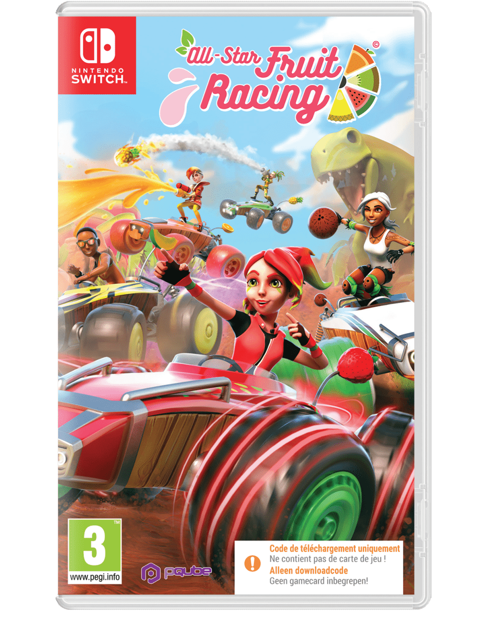 All Star Fruit Racing Nintendo SWITCH (Code de téléchargement) - Jeux Vidéo Code de Téléchargement - PQUBE - Shop Just for Games