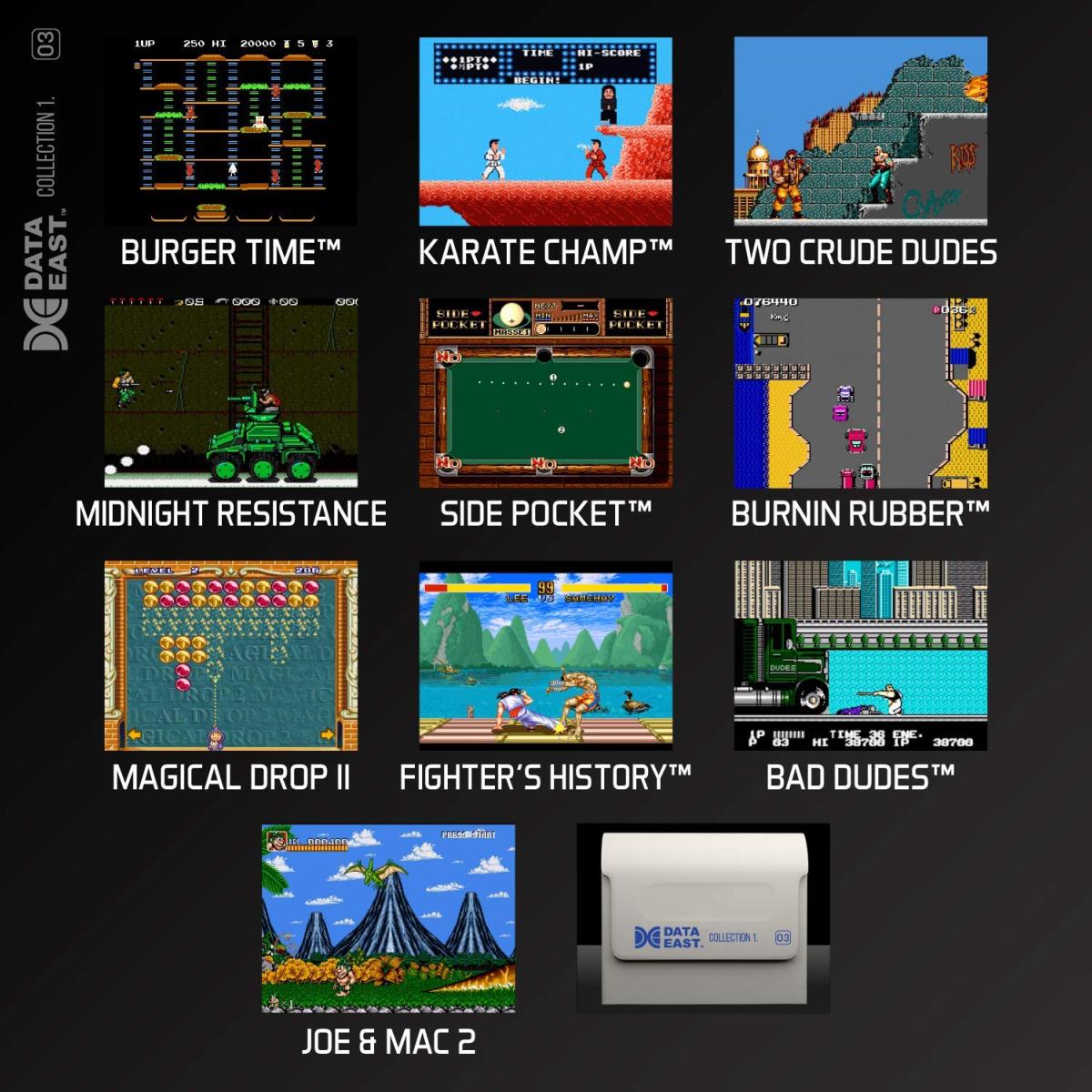 Blaze Evercade - Data East Collection 1 - Cartouche n° 03 - Jeux Rétro - Evercade - Shop Just for Games