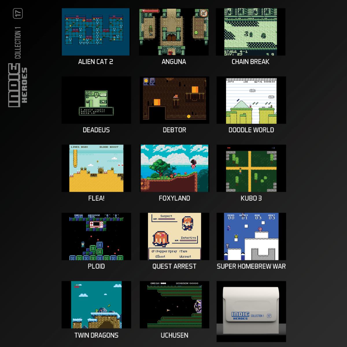 Blaze Evercade - Indie Heroes Collection 1 - Cartouche n° 17 - Jeux Rétro - Evercade - Shop Just for Games