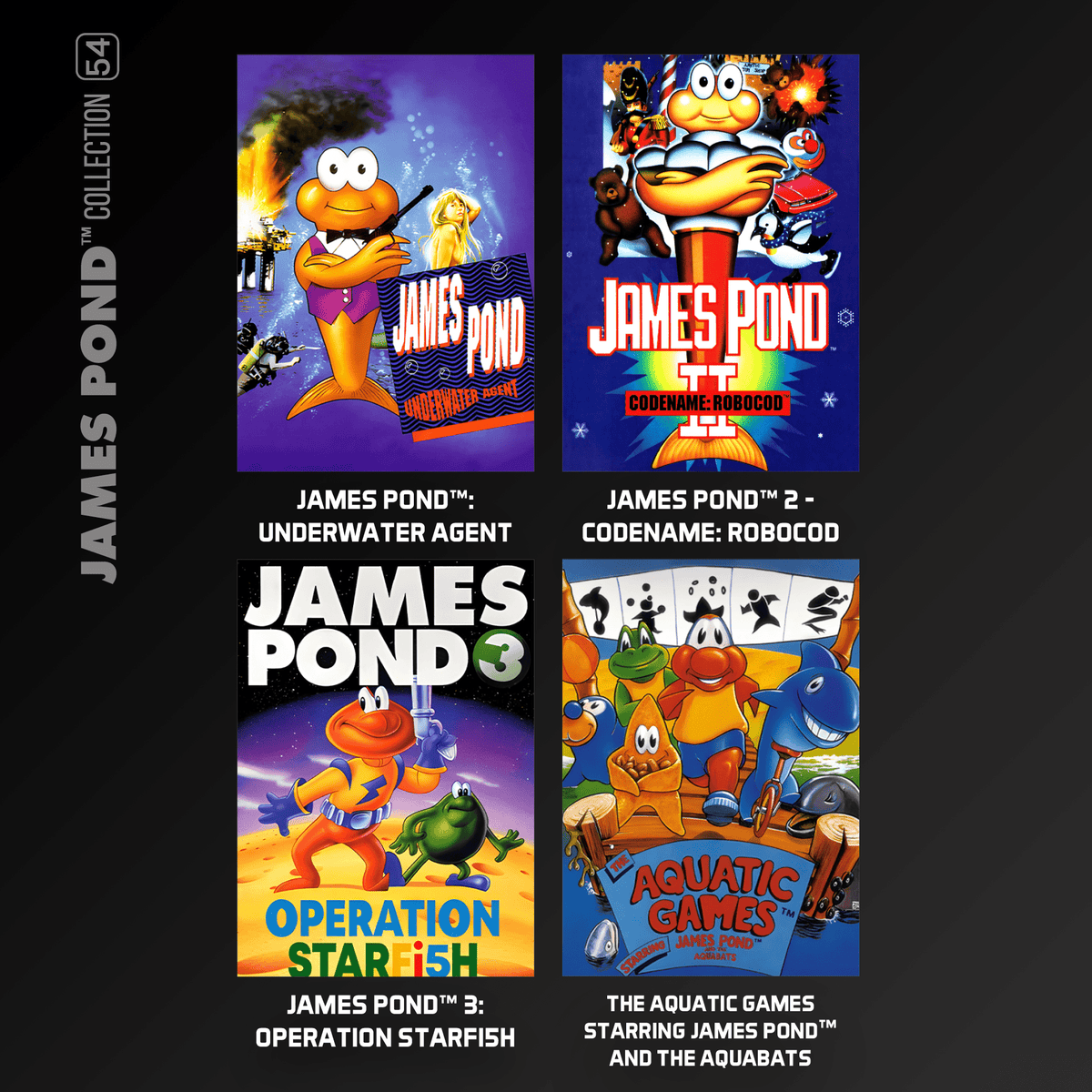 Blaze Evercade - James Pond Collection - Cartouche n°54 - Jeux Rétro - Evercade - Shop Just for Games