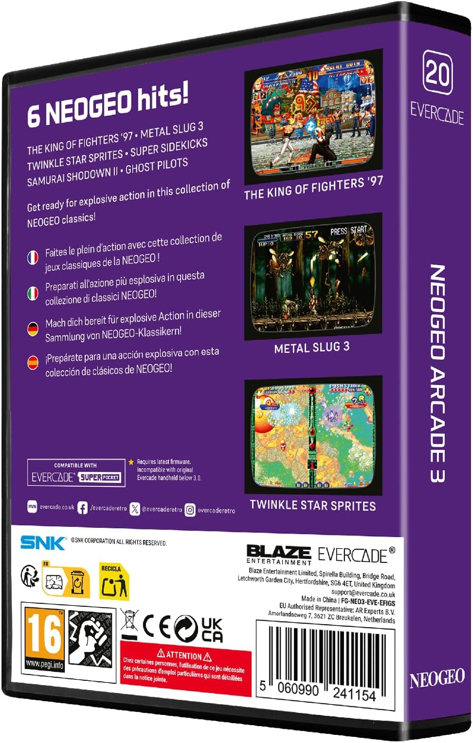 Blaze Evercade - NEOGEO Arcade Collection 3 - Cartridge n°20