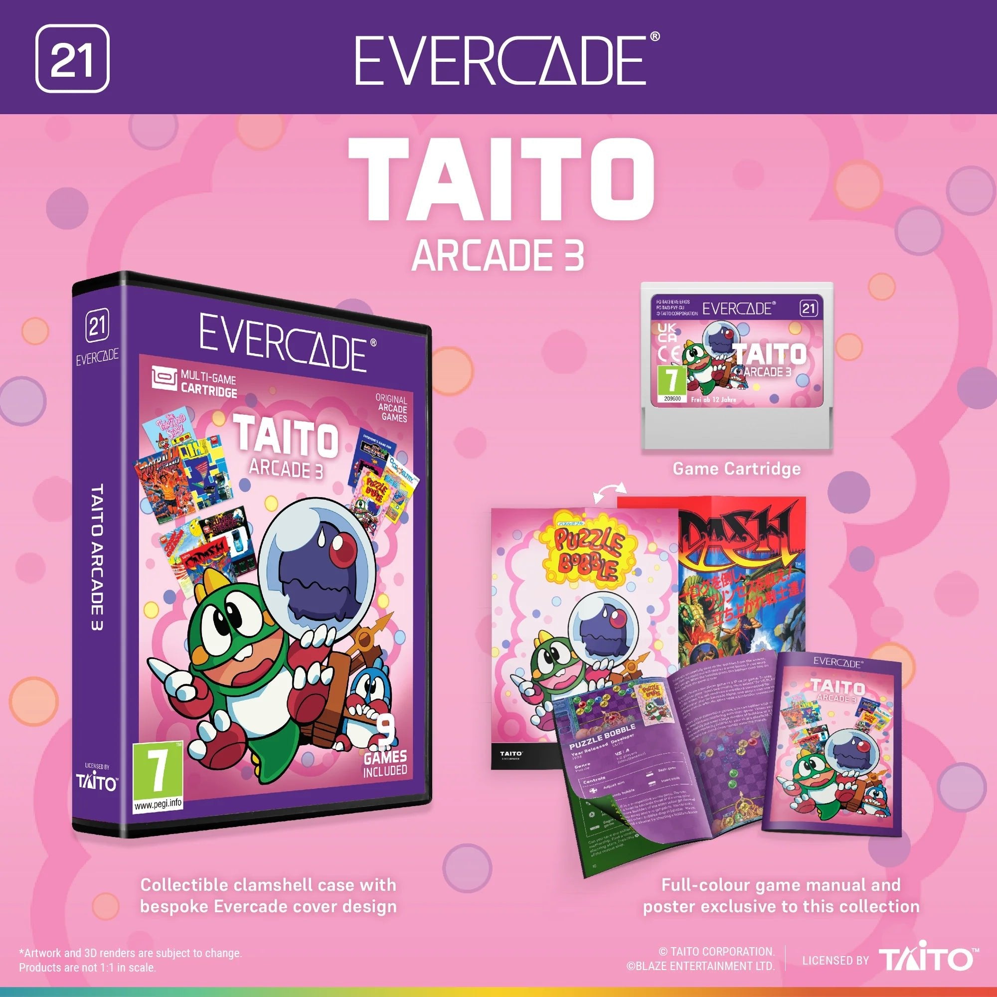 Blaze Evercade - TAITO Arcade Collection 3 - Cartouche n°21 - Jeux Rétro - Evercade - Shop Just for Games