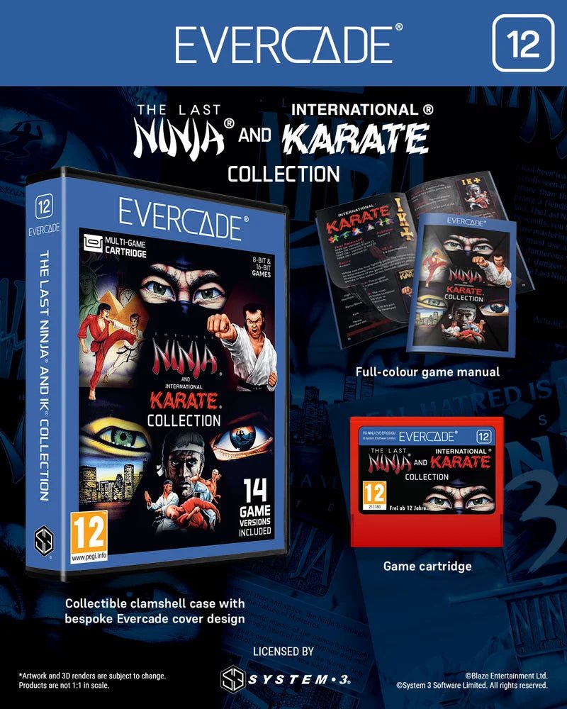 Blaze Evercade - The Last Ninja & International Karate Collection - Cartouche n°12 - Jeux Rétro - Evercade - Shop Just for Games