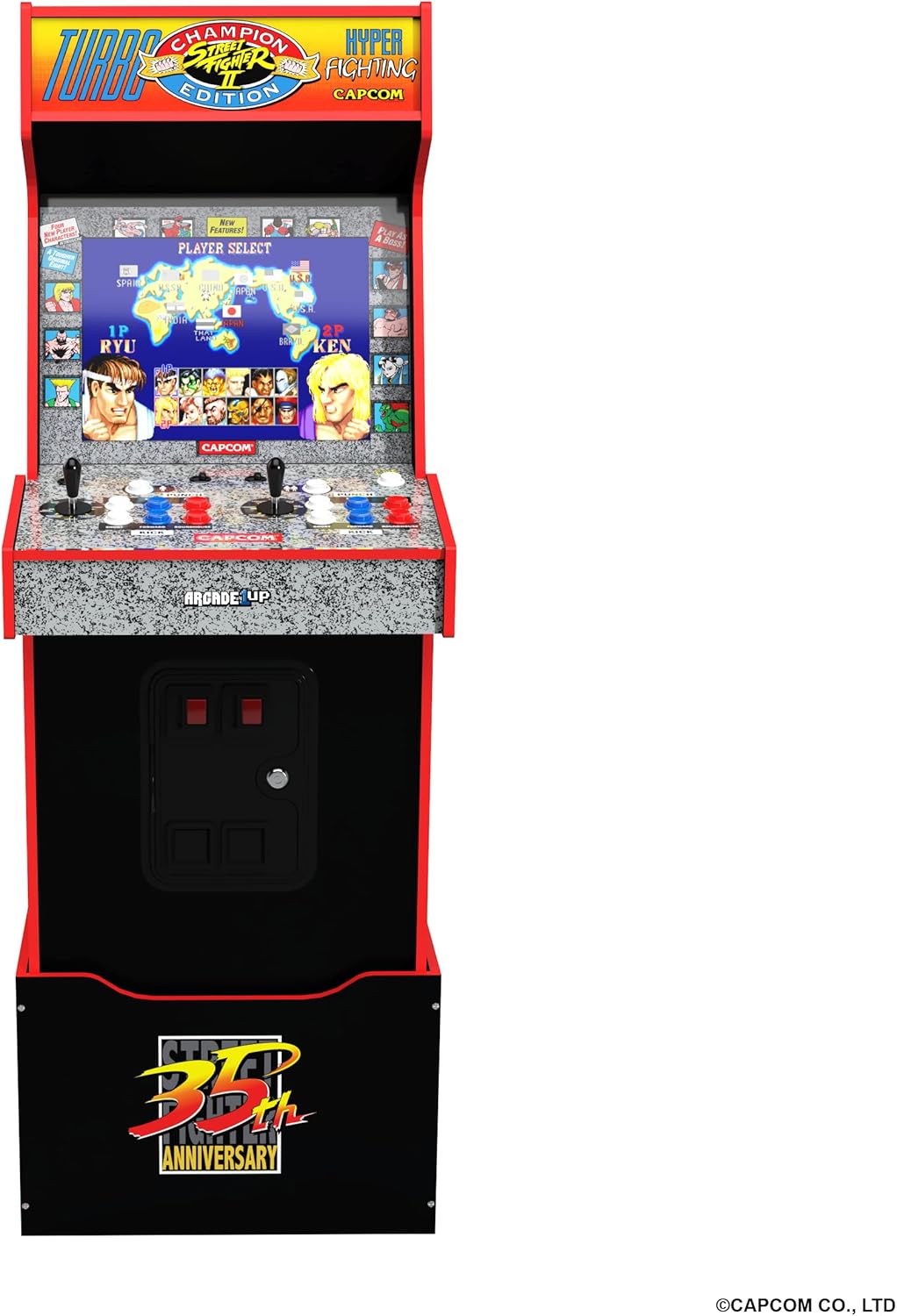 Arcade1Up Capcom Legacy Game Yoga Flame Arcade Machine + Matching Rise