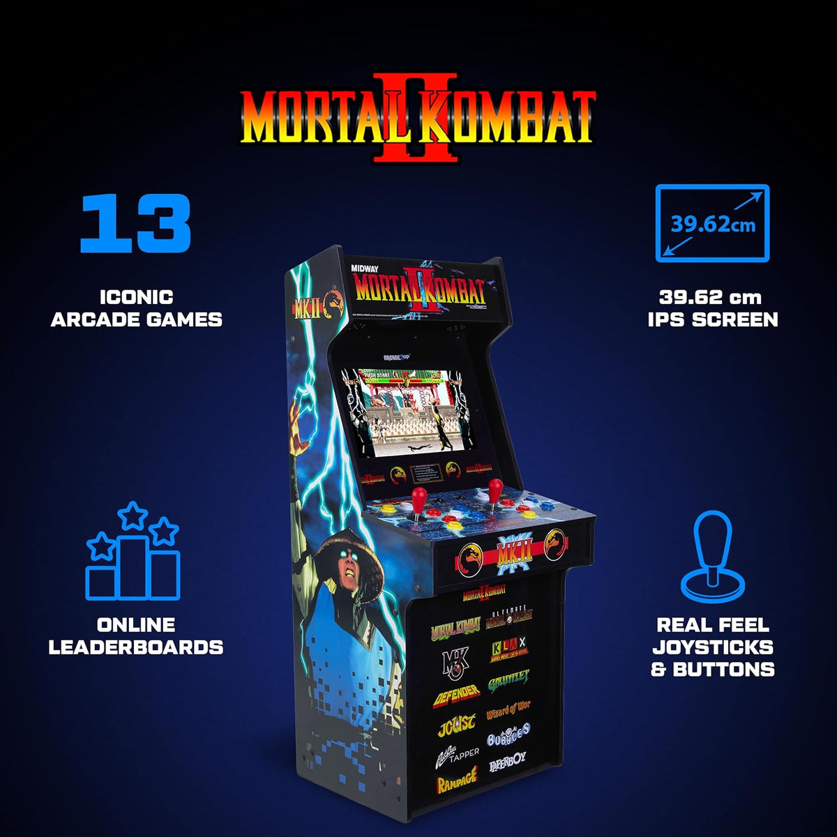 Borne Arcade1Up Mortal Kombat II Classic SE (Slim Edition) - Borne arcade - Arcade1Up - Shop Just for Games
