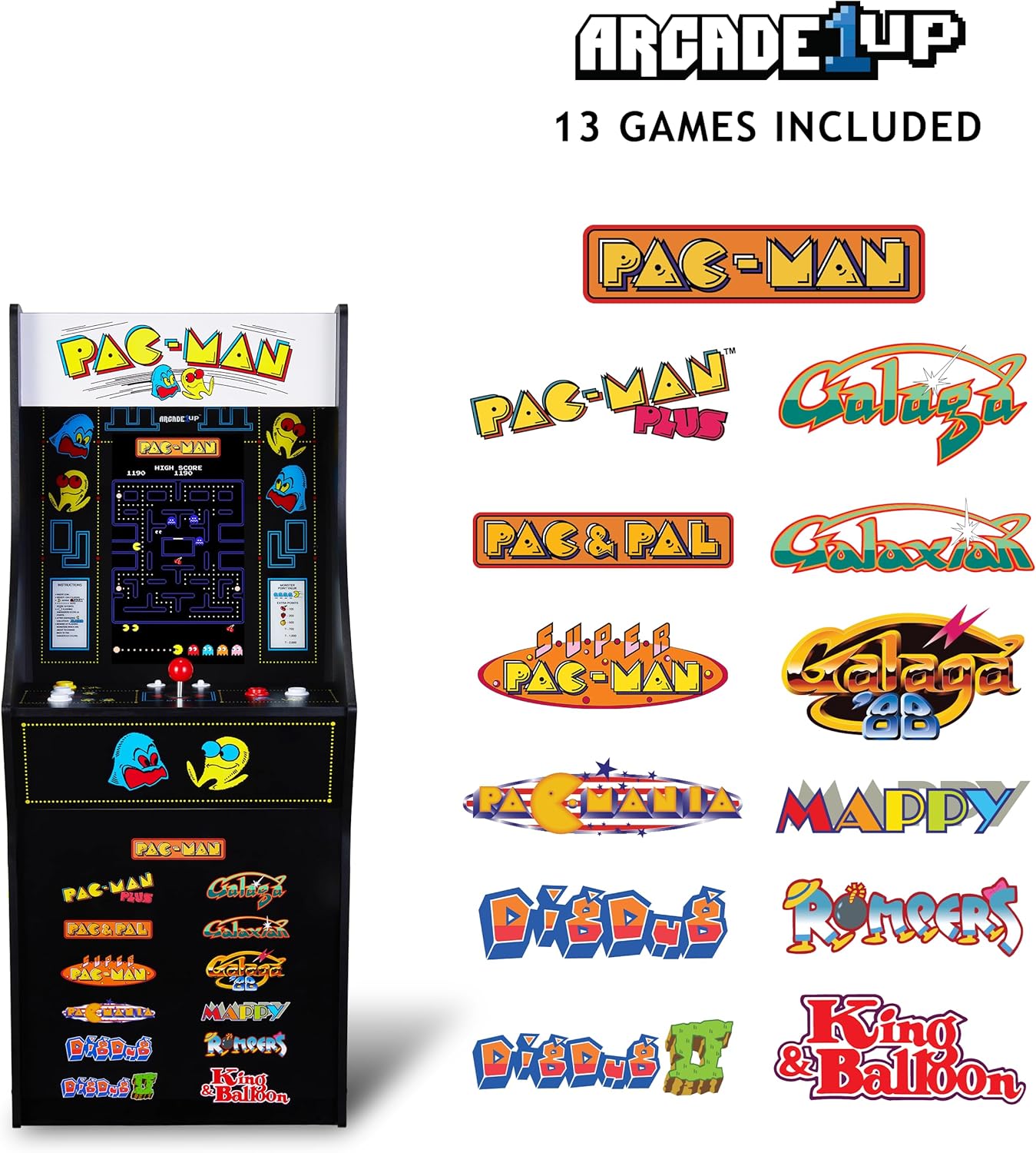 Arcade1Up PAC-Man Classic SE (Slim Edition) Arcade Machine