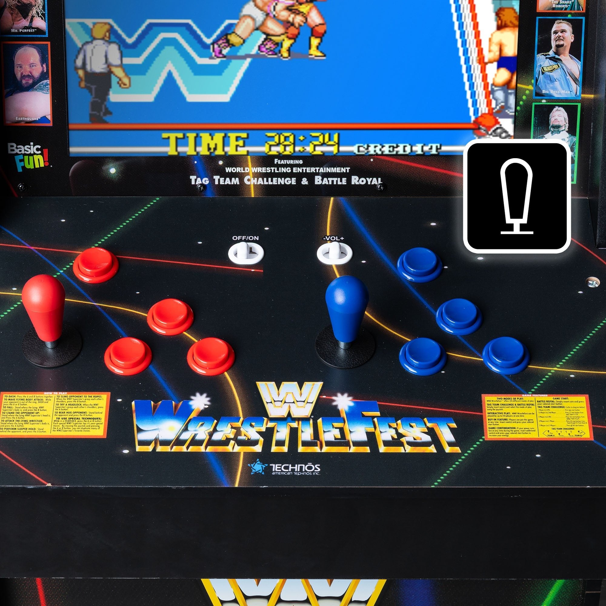 Borne WWE Wrestlefest Ultra Arcade Machine - Borne arcade - Basic Fun - Shop Just for Games