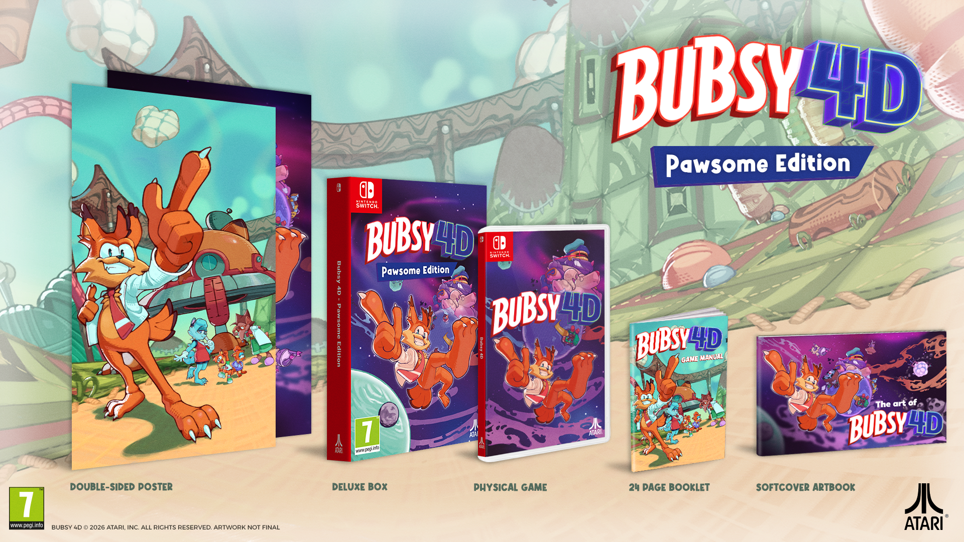 Bubsy 4D Pawsome Edition Nintendo Switch - Jeux Vidéo Physique - UIE - Shop Just for Games