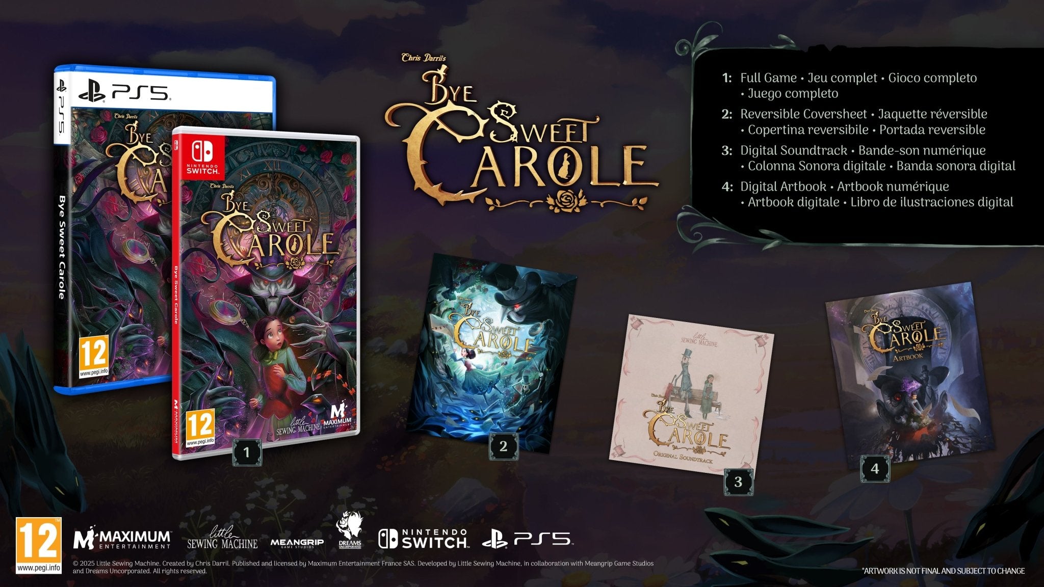 Bye Sweet Carole Nintendo Switch - Jeux Vidéo Physique - Maximum Entertainment - Shop Just for Games
