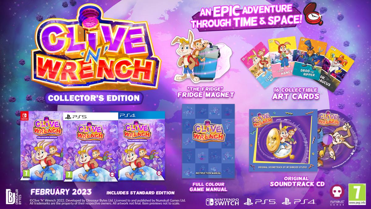 Clive 'n' Wrench Collector's Edition PS4 - Jeux Vidéo Physique - NUMSKULL - Shop Just for Games