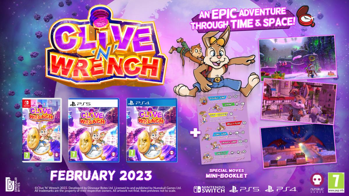 Clive 'n' Wrench PS4 - Jeux Vidéo Physique - NUMSKULL - Shop Just for Games